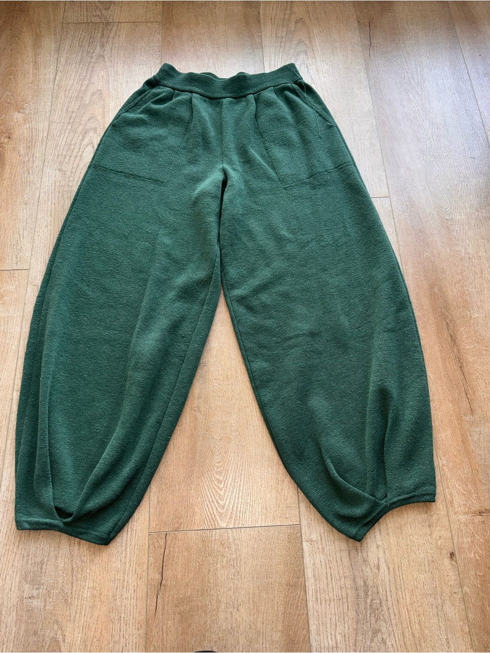 FP Movement by Free People Forest Green Knit Balloon Joggers